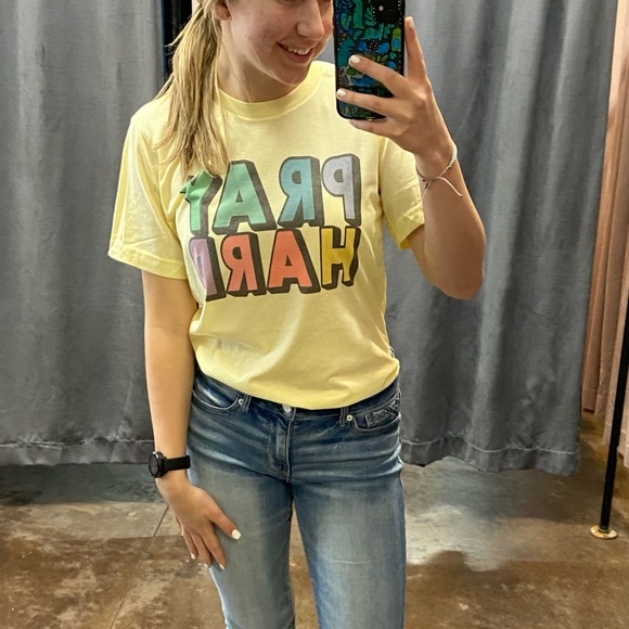 Pray Hard Graphic Tee New Christian Faith - Picture 3 of 7